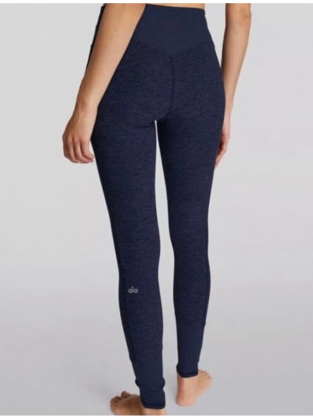 Alo Yoga Blue Heathered High Waist Leggings Size Small Athletic Yoga Pants